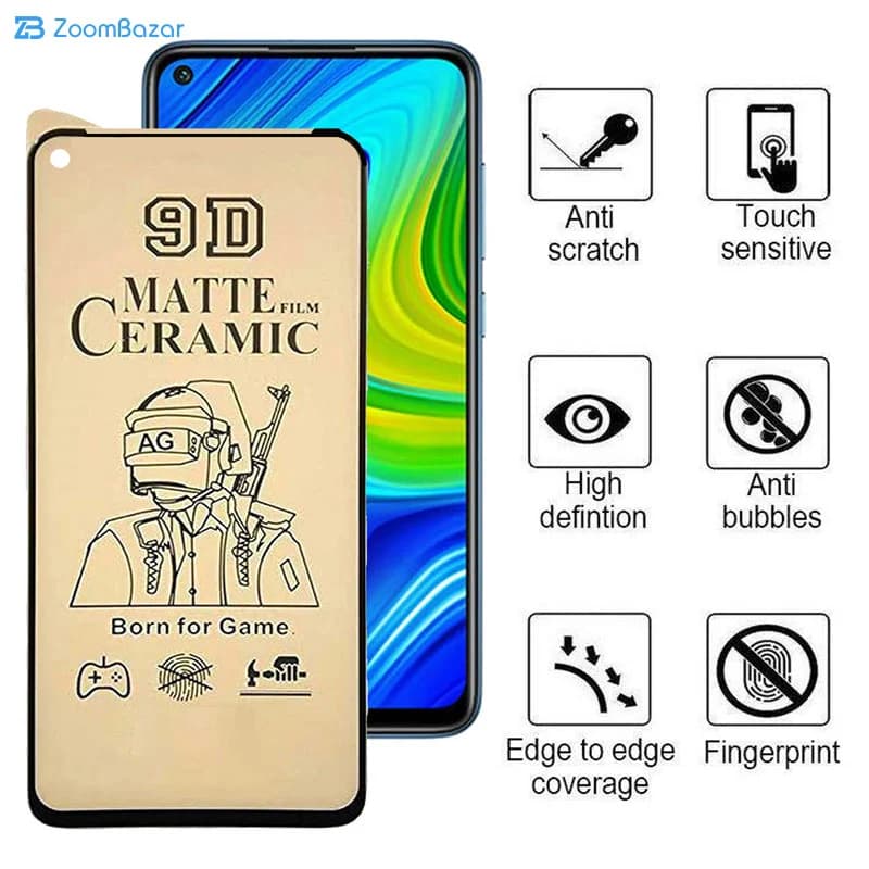 گلس سرامیکی مات اپیکوی مدل BodyGuard مناسب برای گوشی موبایل شیائومی Redmi 10X 4G/Note 9 5G/Note 9T — تصویر ۸