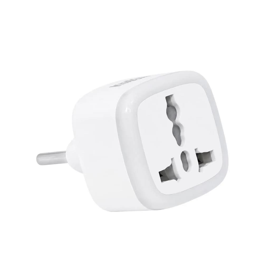 مبدل برق 3 به 2 چراغدار مدل M-03 | تبدیل پریز ایمن ۱۶ آمپر با چراغ LED