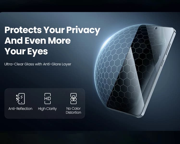 گلس Privacy حریم شخصی Samsung Galaxy S25 Plus — تصویر ۵