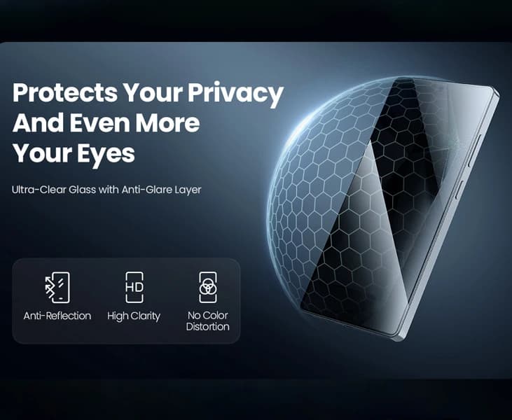 گلس Privacy حریم شخصی Samsung Galaxy S25 Ultra — تصویر ۴