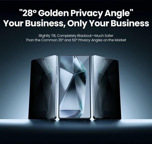 گلس Privacy حریم شخصی Samsung Galaxy S25 Ultra — تصویر ۵