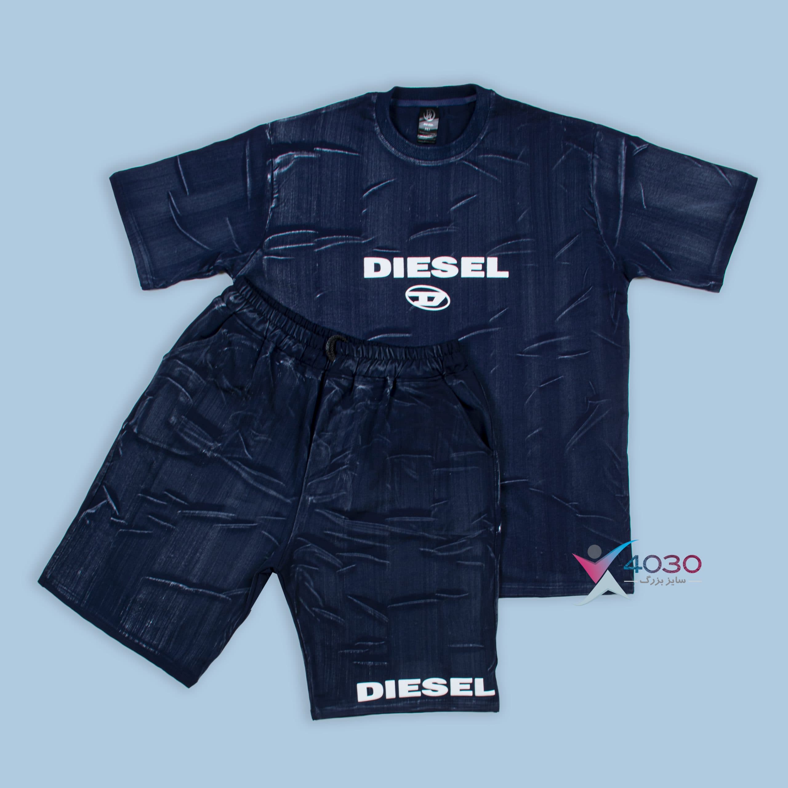 ست تیشرت و شلوارک DIESEL سنگشور سایزبزرگ ( 8175 )