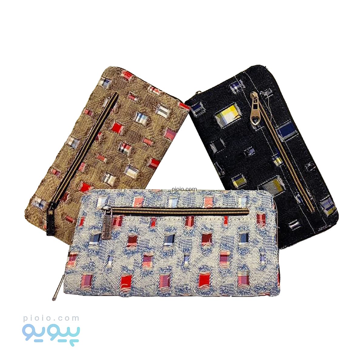کیف پول پارچه ای فانتزی زنانه زیپدار