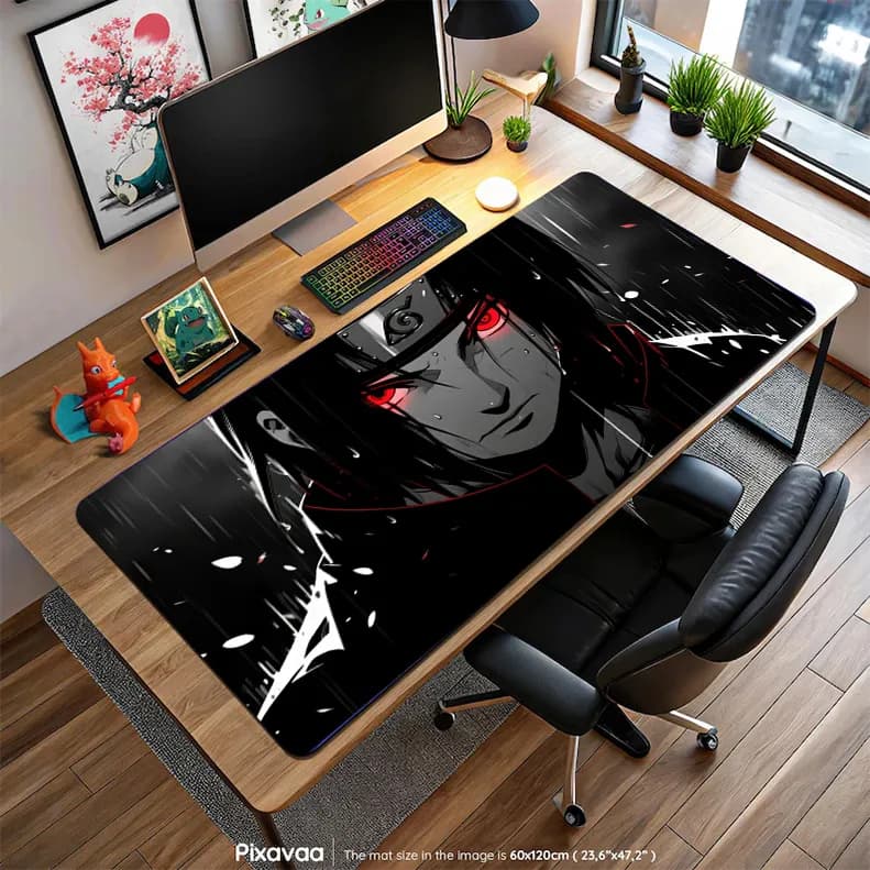 دسک پد انیمه ناروتو ایتاچی اوچیها در سکوت ماه سرخ (Itachi Uchiha Red Moon)