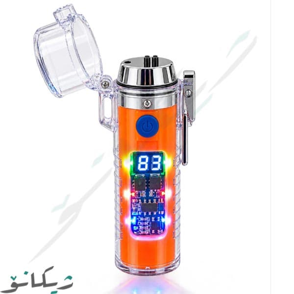 فندک الکتریکی پلاسمایی شارژی دارای چراغ قوه مدل HB-256