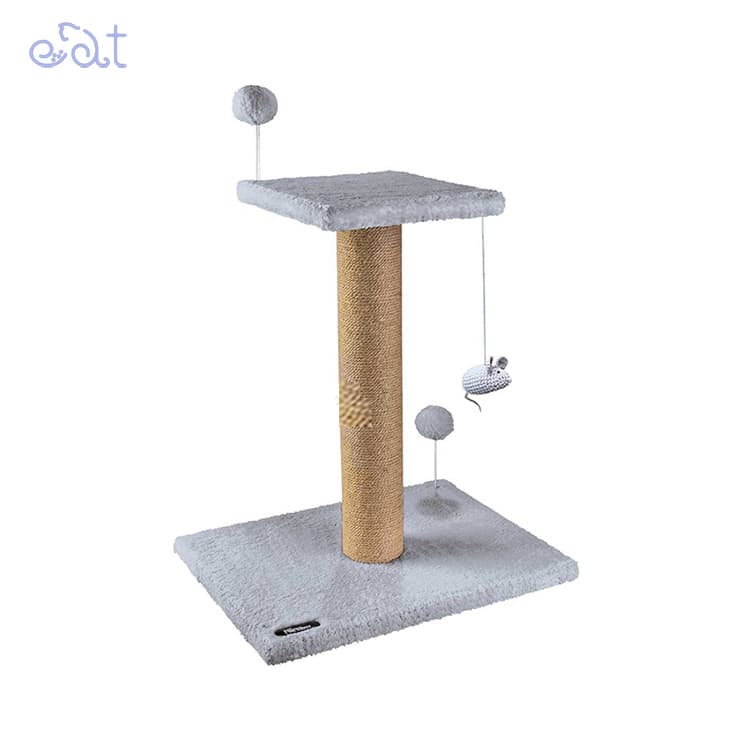 اسکرچر دوطبقه ساده برند نیناپت NinaPet (رنگ طوسی به همراه کت نیپ)