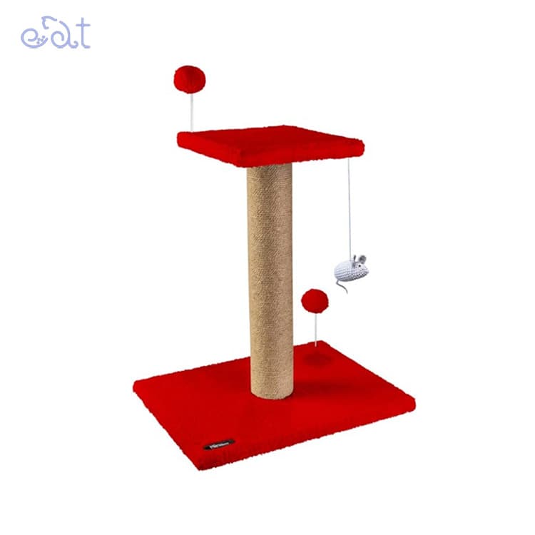 اسکرچر دوطبقه ساده برند نیناپت NinaPet (رنگ قرمز به همراه کت نیپ)