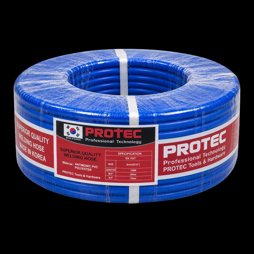 شلنگ هوا برش PVC ساخت کره پروتک (PROTEC) سایز ۸ (حلقه کامل ۱۰۰ متری) (فشار قوی)