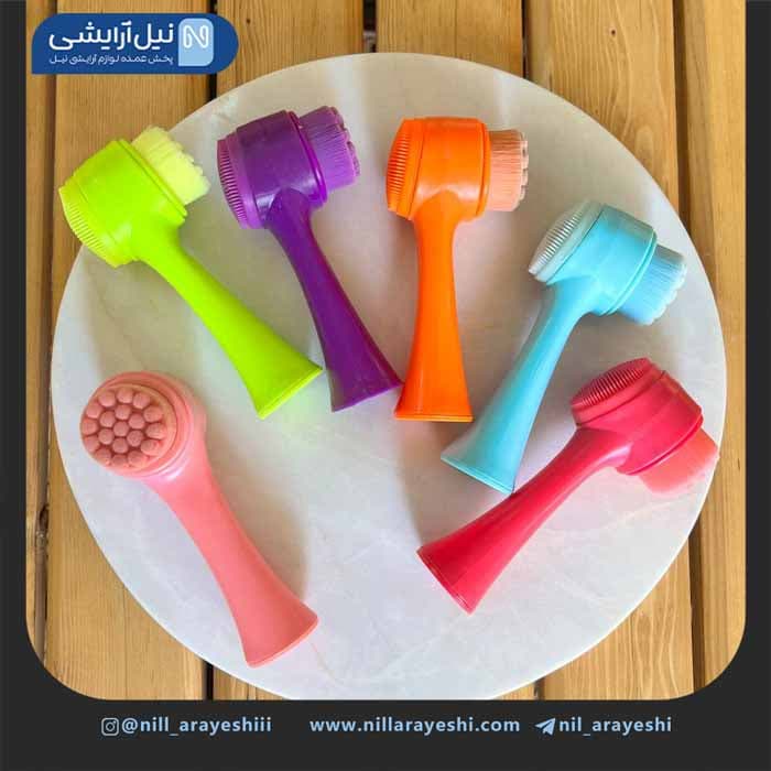 فیس براش چکشی دسته و فرچه نئونی