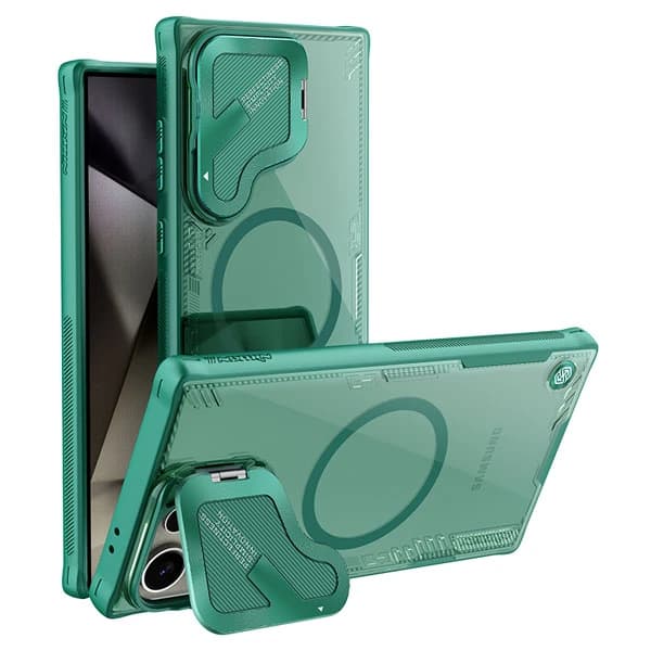 قاب کریستالی مگنتی کمرا استند Samsung Galaxy S25 Ultra مارک نیلکین مدل Iceblade Prop Magnetic — تصویر ۴