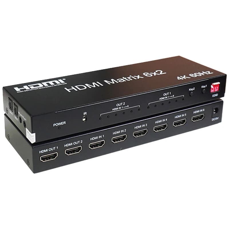 ماتریکس 6 در 2 HDMI کی نت K-M62 + ریموت کنترل — تصویر ۵