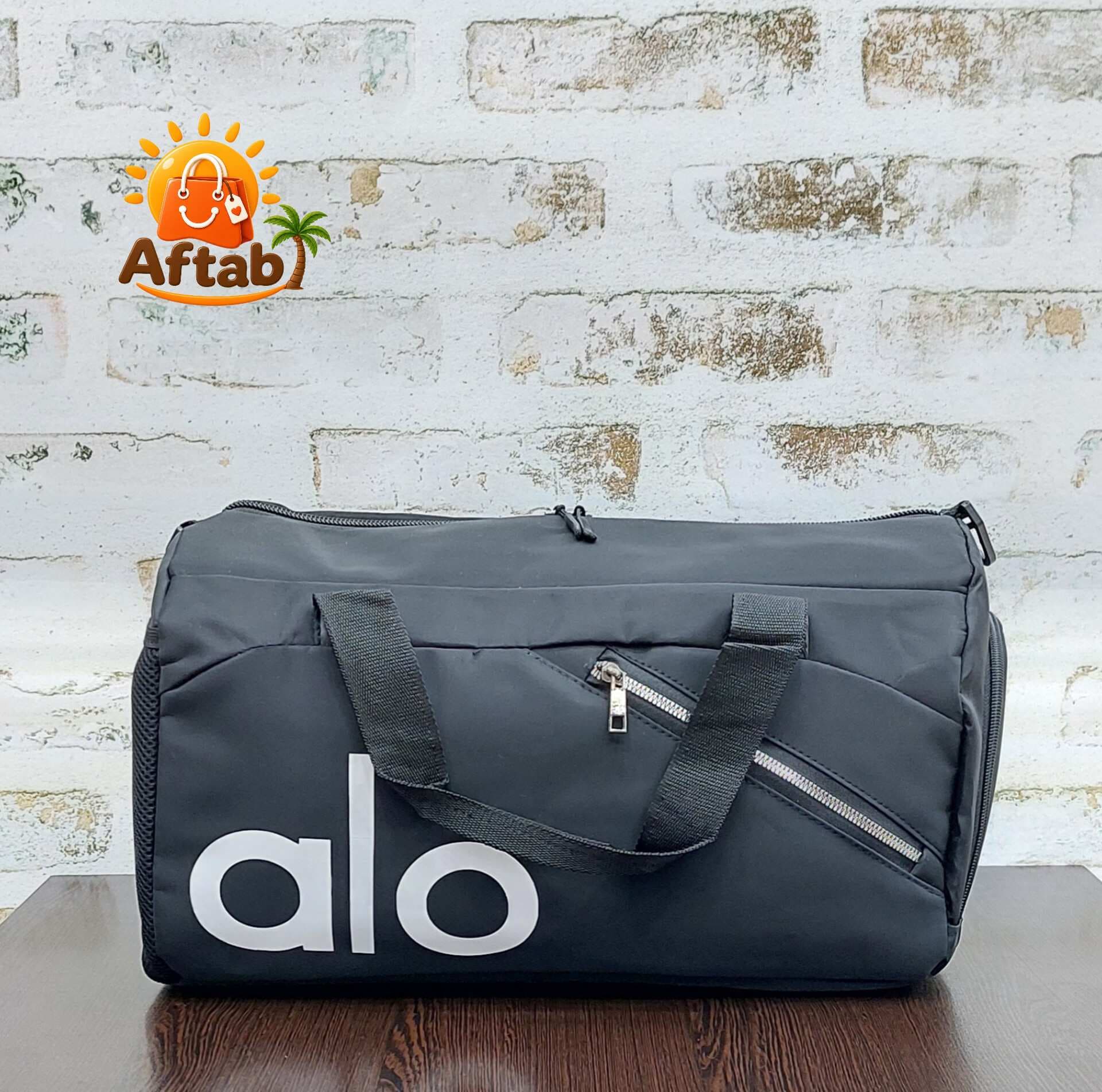 ساک باشگاهی ورزشی جاکفشی دار طرح ALO زیپ کج