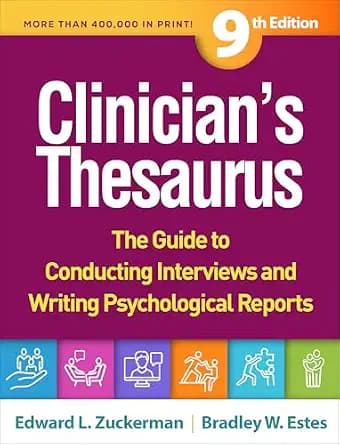 و دانلود نسخه کامل کتاب زبان اصلی Clinician’s Thesaurus: The Guide to Conducting Interviews and Writing Psychological Reports PDF | دانلود کتاب خارجی