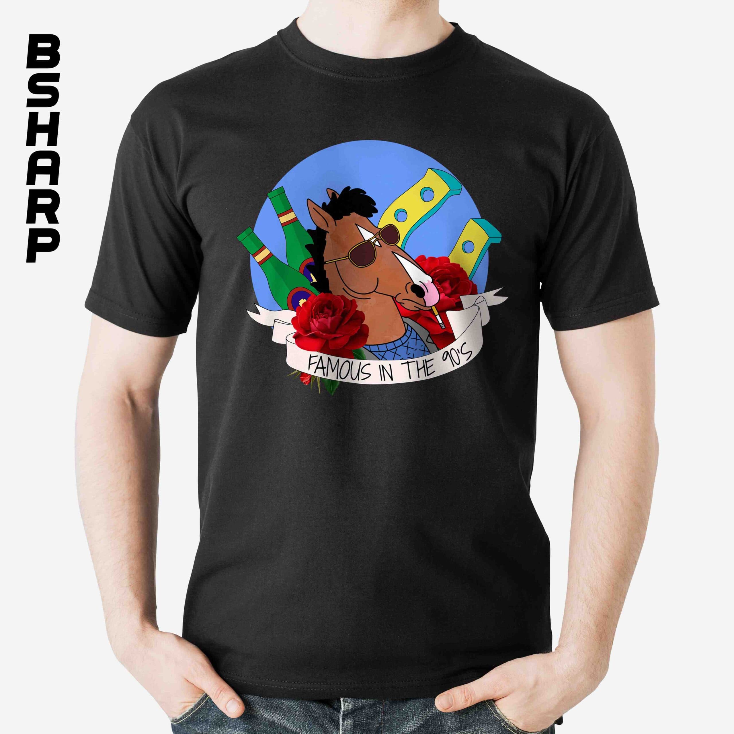 تیشرت Bojack Horseman طرح Famous in the 90’s