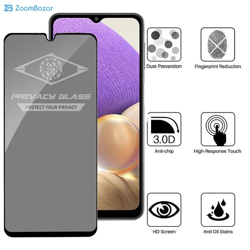 گلس پرایوسی اپیکوی مدل ate مناسب برای گوشی موبایل سامسونگ Galaxy A32 5G / M12 / M32 5G — تصویر ۴