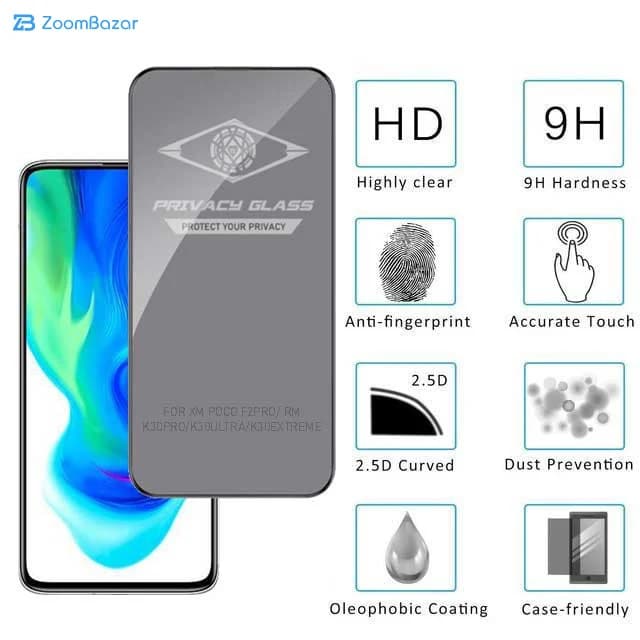 گلس پرایوسی اپیکوی مدل PvSight مناسب برای گوشی موبایل شیائومی Poco F2 Pro/ Redmi K30 Pro/ Redmi K30 Ultra/ Redmi K30 Extreme — تصویر ۴