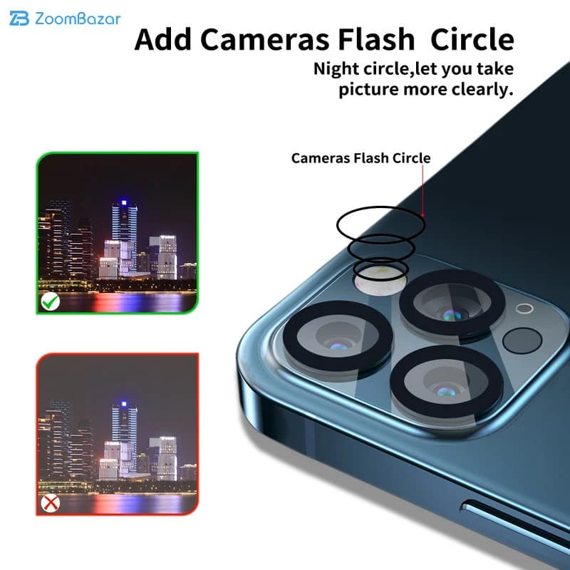 محافظ لنز دوربین اپیکوی مدل S Plus Lens مناسب برای گوشی موبایل اپل iPhone 13/13 Mini — تصویر ۶
