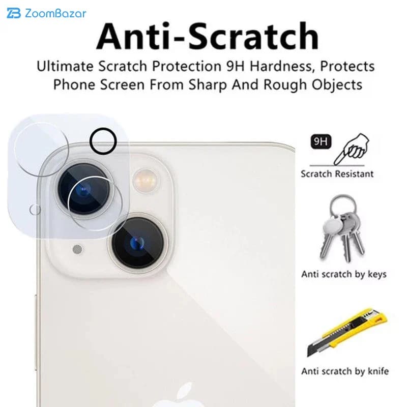 محافظ لنز دوربین اپیکوی مدل Clear Lenz مناسب برای گوشی موبایل اپل iPhone 13/14 — تصویر ۷