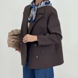 کت زنانه کلاسیک چهار دکمه کرپ
