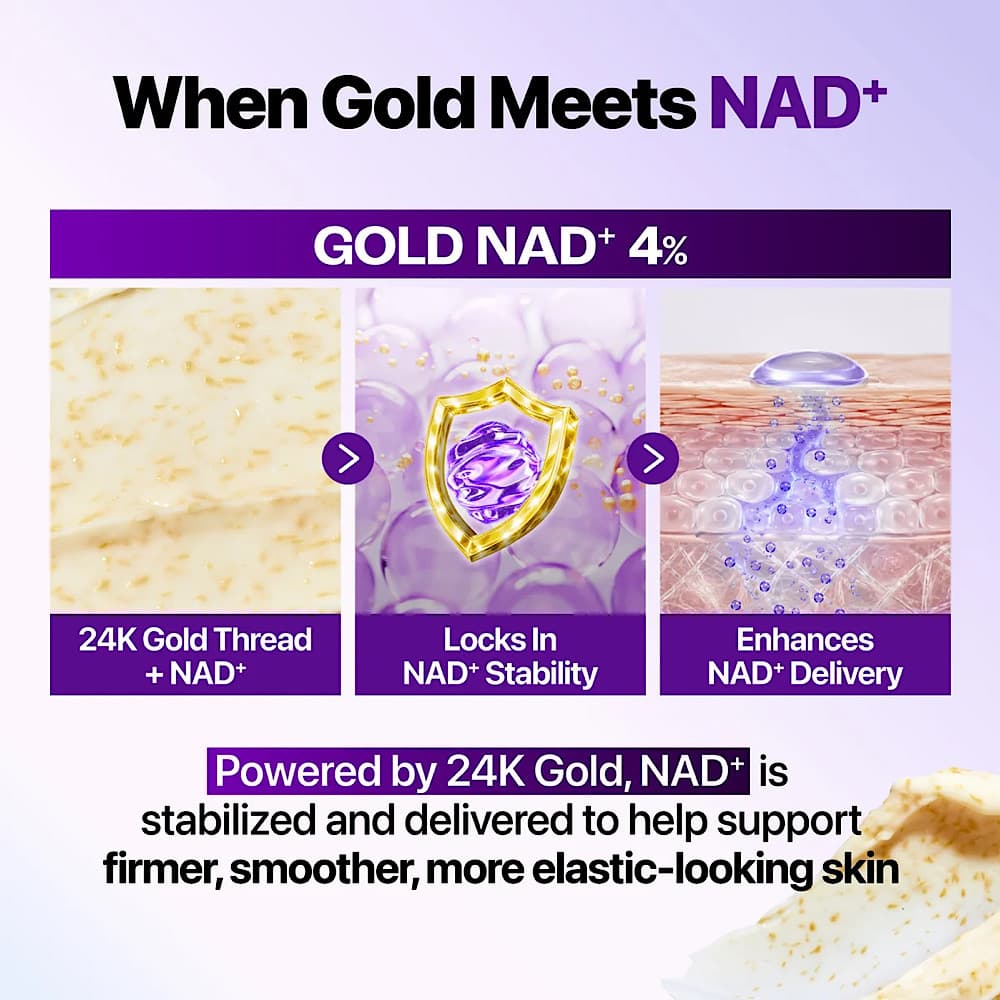 کرم سفت کننده و لیفتینگ پوست نامبوزین شماره ۹ مدل NAD+ Gold 3D — تصویر ۵