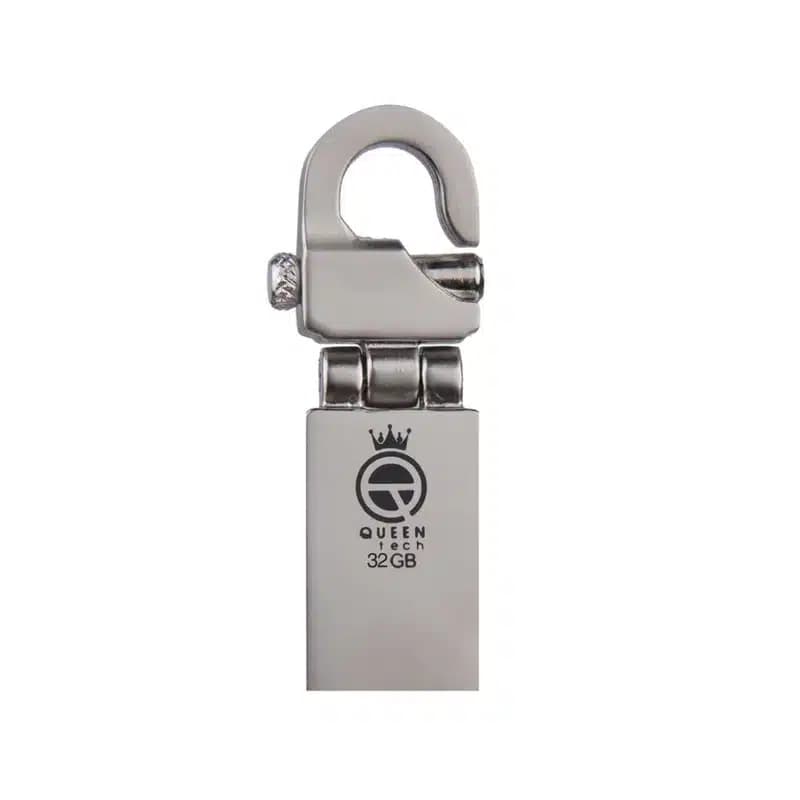 فلش مموری 32GB کوئین تک اصل مدل CLIP ظرفیت 32 گیگابایت