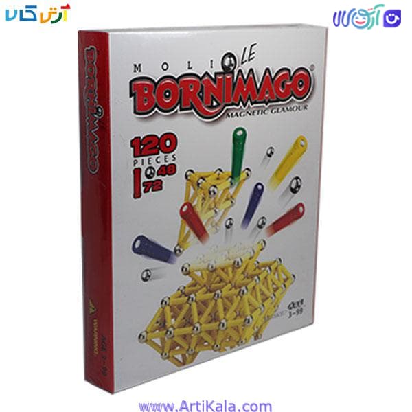 مگ مغناطیسی 120 قطعه مدل Bornimago
