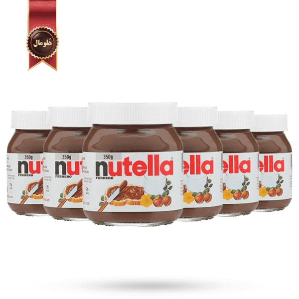 6 عدد شکلات صبحانه نوتلا nutella ایتالیایی وزن 350 گرم (اورجینال)