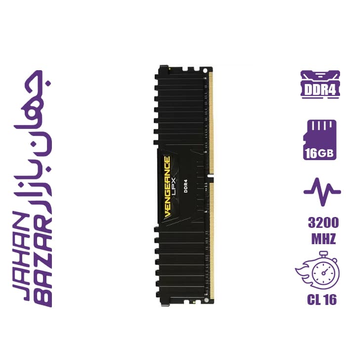 رم کورسیر Corsair Vengeance LPX DDR4 16GB 3200MHz Single