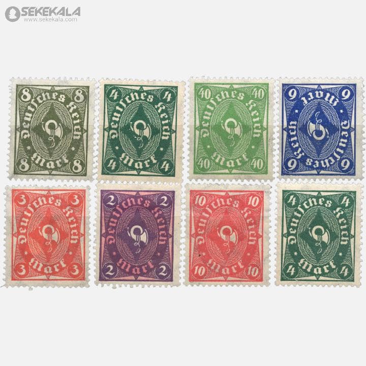 8 عدد تمبر کلاسیک آلمان 1922