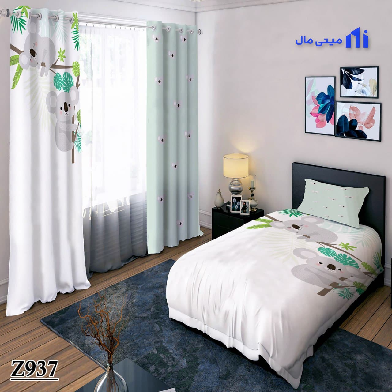 روتختی بچه کوآلاها زمینه سفید Z937