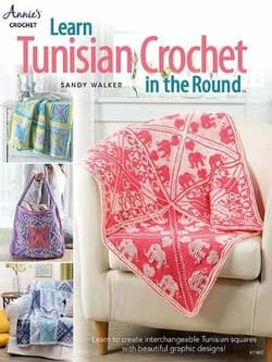 دانلود کتاب آموزش قلاب بافی تونسی مدور Learn Tunisian Crochet in the Round