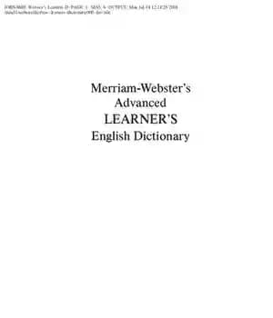 دانلود کتاب Merriam-Webster’s Advanced Learner’s English Dictionary (Properly Bookmarked) – Merriam-Webster