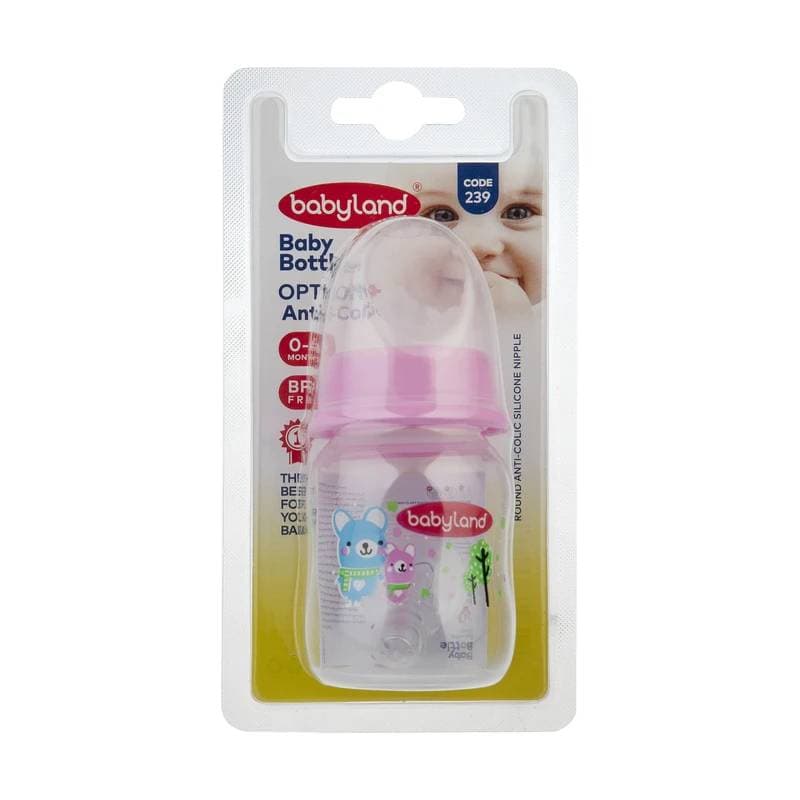 شیرخوری کلاسیک فندقی بیبی لند baby land کد 239 حجم 80 میل همه رنگ ها — تصویر ۲