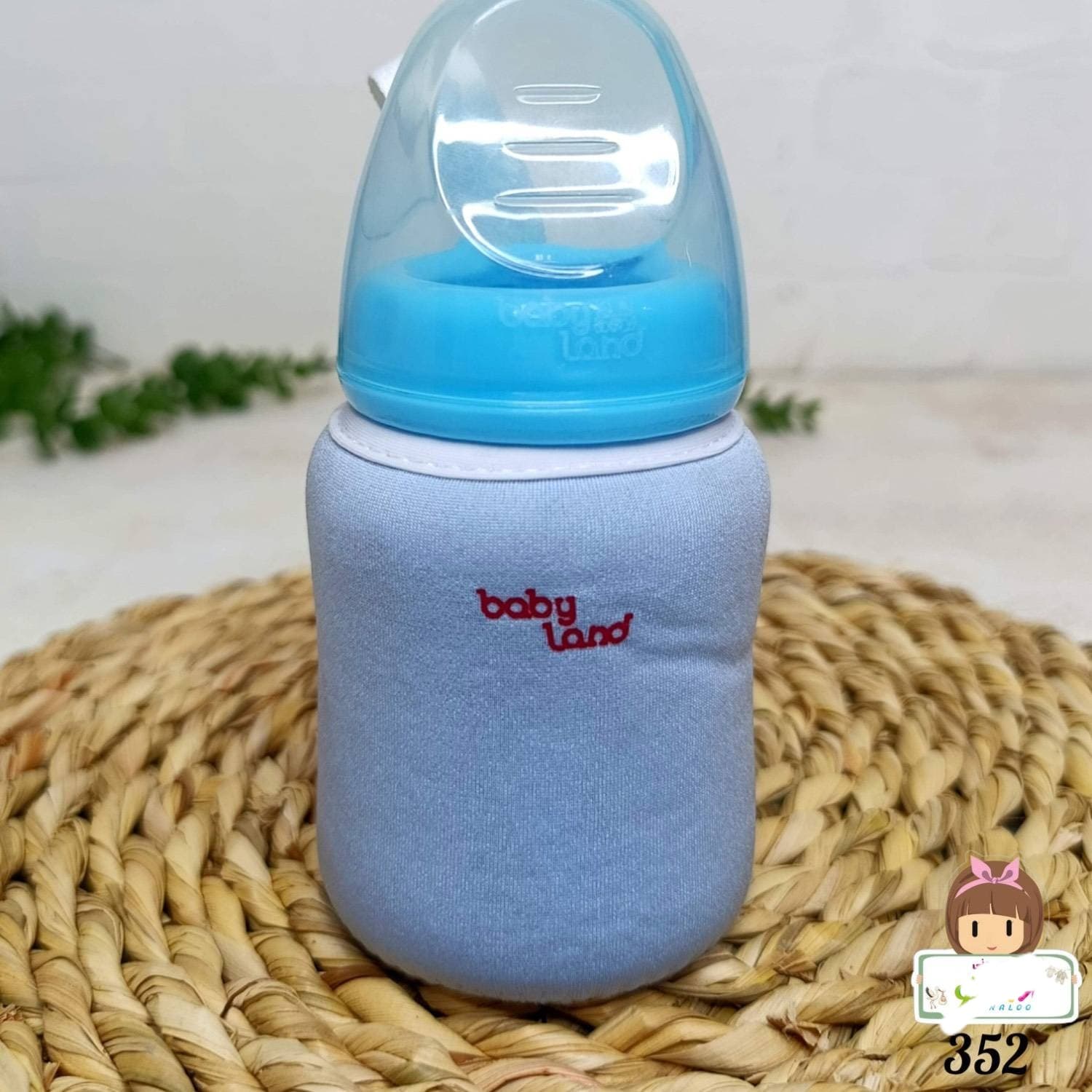 شیرخوری پیرکس کاور دار بیبی لند baby land کد 352 حجم 150 میل — تصویر ۲