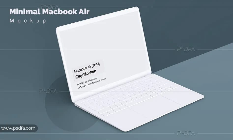 موکاپ لپتاپ مکبوک ایر مینیمال – Minimal Macbook Air Mockup