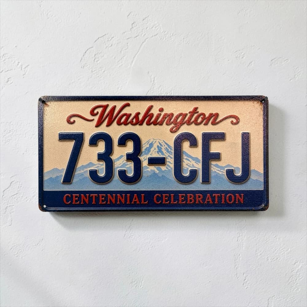 تابلو چوبی طرح washington سایز 30×15