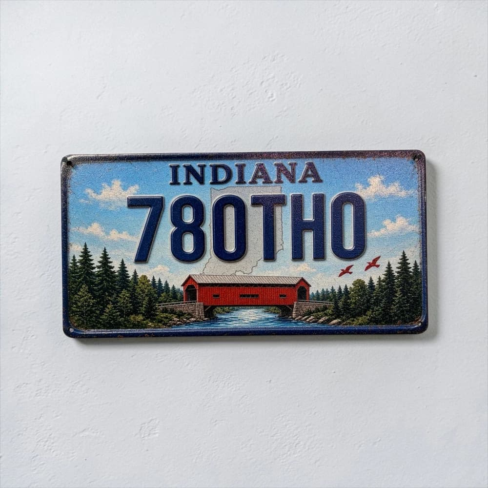 تابلو چوبی طرح indiana سایز 30×15