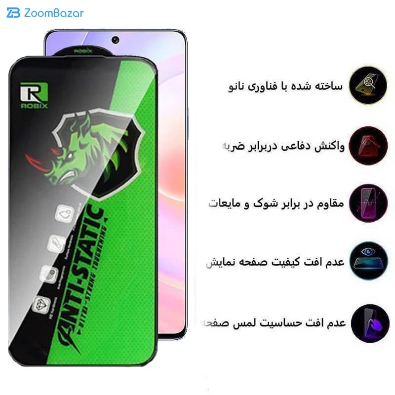 گلس اپیکوی مدل Rhino Robix مناسب برای گوشی موبایل هوآوی Nova 9 SE/ Nova 10 SE/ Nova 11 SE/ Nova 12/ Nova 12 Lite/ Nova 12i — تصویر ۸