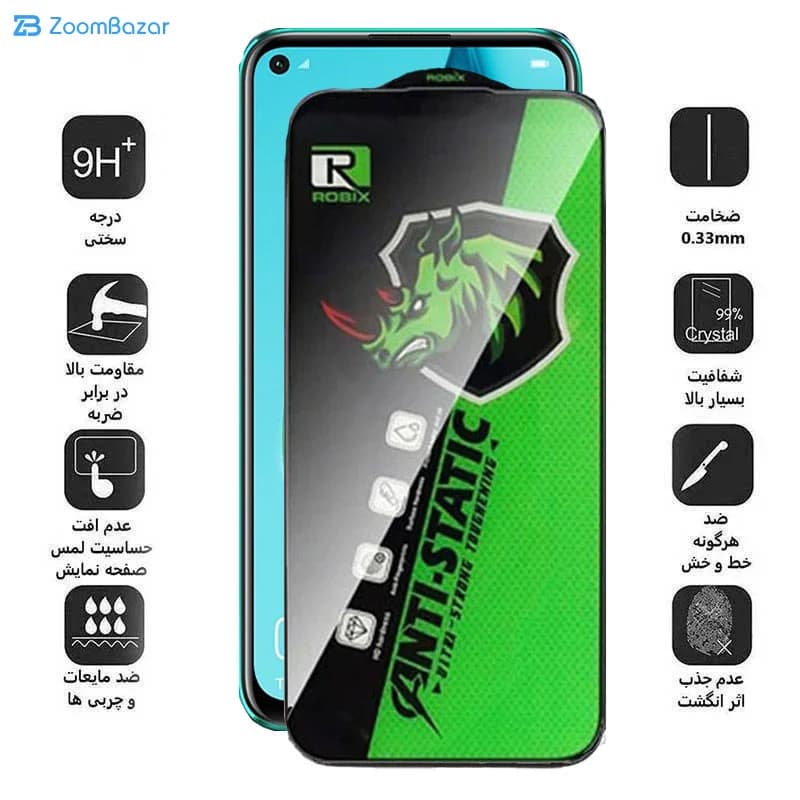 گلس اپیکوی مدل Rhino Robix مناسب برای گوشی موبایل هوآوی P40 Lite/Nova 7i — تصویر ۳
