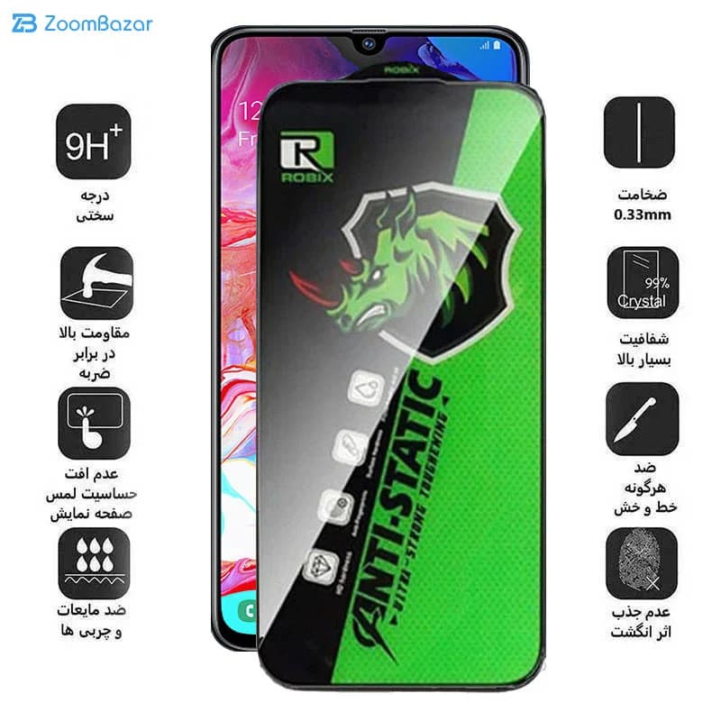 گلس اپیکوی مدل Rhino Robix مناسب برای گوشی موبایل سامسونگ Galaxy A05s/A05/A70 — تصویر ۳