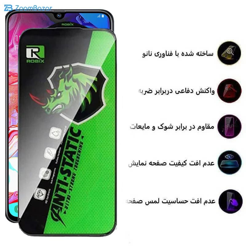 گلس اپیکوی مدل Rhino Robix مناسب برای گوشی موبایل سامسونگ Galaxy A05s/A05/A70 — تصویر ۶