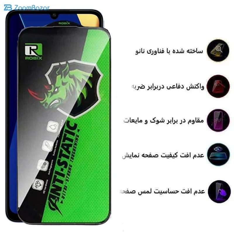 گلس اپیکوی مدل Rhino Robix مناسب برای گوشی موبایل شیائومی Redmi 13C/Poco C65 — تصویر ۴