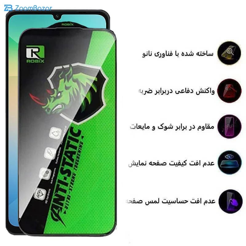 گلس اپیکوی مدل Rhino Robix مناسب برای گوشی موبایل سامسونگ Galaxy A06/F05/M05/F14 — تصویر ۶