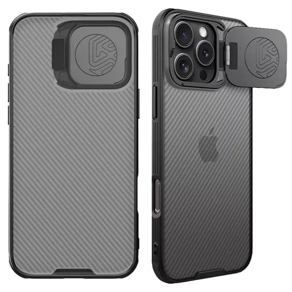 گارد نیمه شفاف کمرا استند iPhone 16 Pro مارک نیلکین مدل Camshield Prop Clear — تصویر ۳