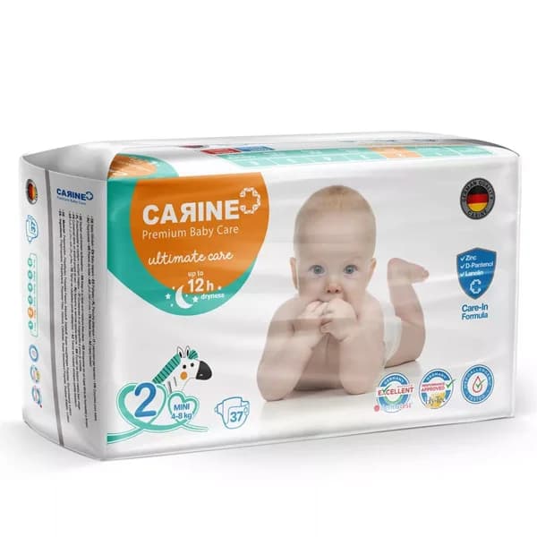 پوشک چسبی کارین سایز 2 بسته 37 عددی