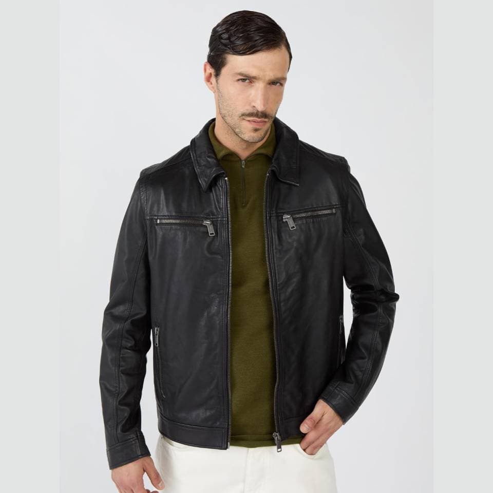 کاپشن چرم مردانه برند Mustang کد 9276218