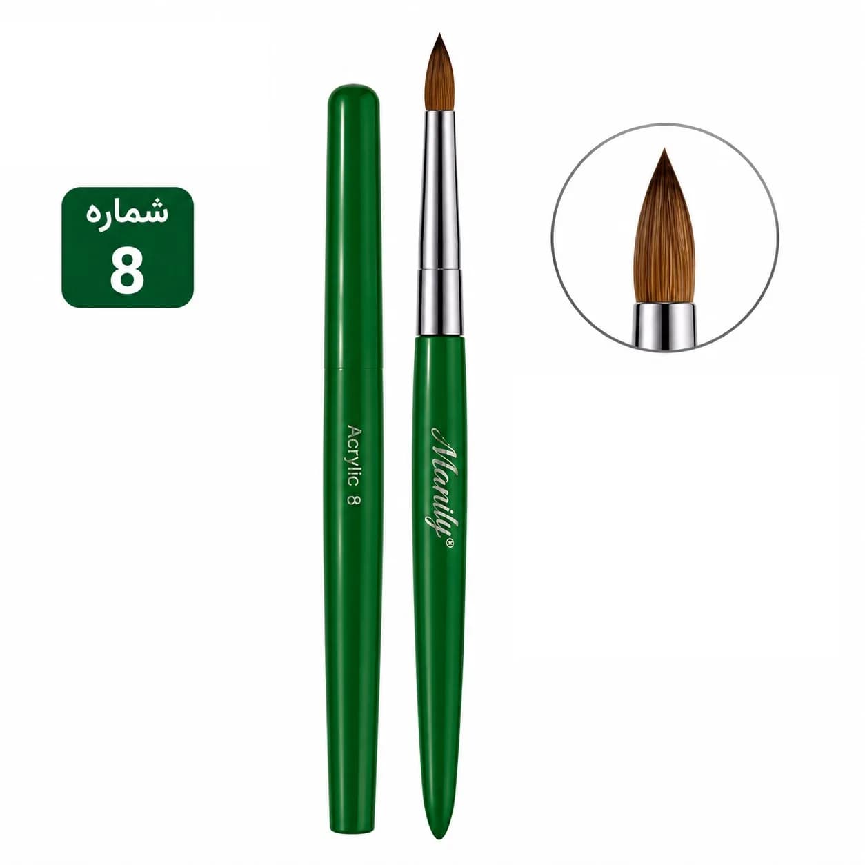 قلم اشکی سرگرد کاشت ناخن مانلی شماره ۸