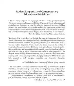 دانلود کتاب Student Migrants and Contemporary Educational Mobilities