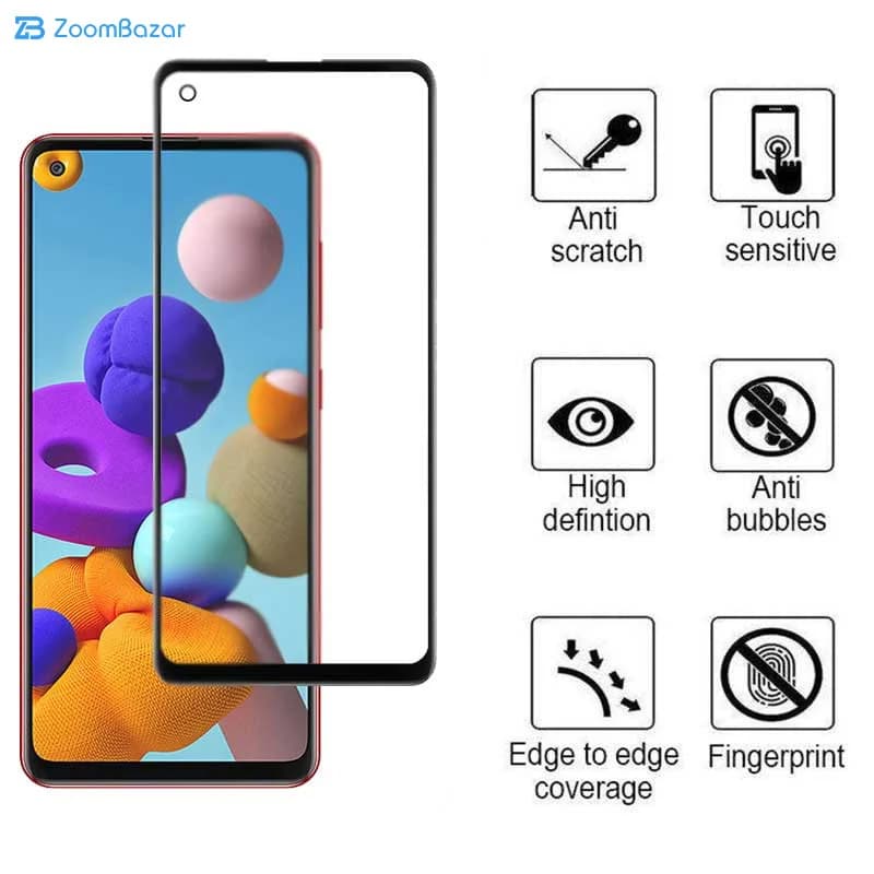 گلس مات اپیکوی مدل CR7-M مناسب برای گوشی موبایل سامسونگ Galaxy A21s — تصویر ۴