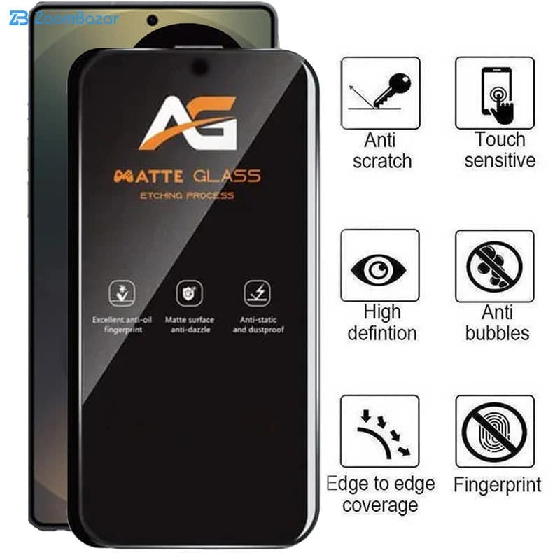 گلس مات اپیکوی مدل AG Matte Etching مناسب برای گوشی موبایل سامسونگ Galaxy S25 Ultra — تصویر ۷